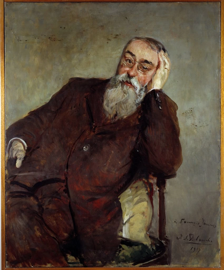 Studio per il ritratto di Francis Jammes (1868 - 1938) scrittore francese, Musee des Beaux, Arts, Rourn